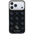 Etui Guess Peony 4G Small Logo MagSafe na iPhone 17 Pro / 18 Pro - czarne