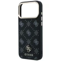 Etui Guess Peony 4G Small Logo MagSafe na iPhone 17 Pro / 18 Pro - czarne