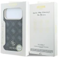 Etui Guess Peony 4G Small Logo MagSafe na iPhone 17 Pro / 18 Pro - czarne