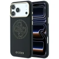 Etui Guess Perforated 4G Gold Logo Magsafe na iPhone 17 Pro / 18 Pro - czarne