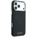 Etui Guess Perforated 4G Gold Logo Magsafe na iPhone 17 Pro / 18 Pro - czarne