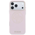 Etui Guess Perforated 4G Gold Logo Magsafe na iPhone 17 Pro / 18 Pro - różowe