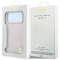 Etui Guess Perforated 4G Gold Logo Magsafe na iPhone 17 Pro / 18 Pro - różowe