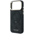 Etui Guess Ring Stand 360 4G Classic Logo MagSafe na iPhone 17 Pro / 18 Pro - czarne
