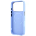 Etui Guess Saffiano Peony & Ring MagSafe na iPhone 17 Pro / 18 Pro - jasnoniebieskie