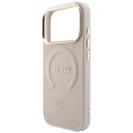 Etui Guess Saffiano Peony & Ring MagSafe na iPhone 17 Pro / 18 Pro - różowe