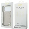 Etui Guess Saffiano Peony & Ring MagSafe na iPhone 17 Pro / 18 Pro - różowe
