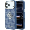 Etui Guess 4G & Big Strass Logo na iPhone 18 Pro / 17 Pro - niebieskie