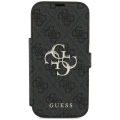 Etui Guess Book 4G Metal Logo na iPhone 18 Pro / 17 Pro - czarne