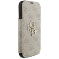 Etui Guess Book 4G Metal Logo na iPhone 18 Pro / 17 Pro - różowe