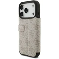 Etui Guess Book 4G Metal Logo na iPhone 18 Pro / 17 Pro - różowe