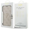 Etui Guess Book 4G Metal Logo na iPhone 18 Pro / 17 Pro - różowe