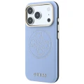 Etui Guess Perforated 4G Gold Logo Magsafe na iPhone 18 Pro / 17 Pro - jasnoniebieskie