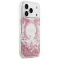 Etui Guess Resin Bottom Glitter MagSafe na iPhone 18 Pro / 17 Pro - różowe