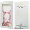 Etui Guess Resin Bottom Glitter MagSafe na iPhone 18 Pro / 17 Pro - różowe