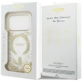 Etui Guess Resin Bottom Glitter MagSafe na iPhone 18 Pro / 17 Pro - złote