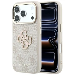 Etui Guess 4G & Big Resin Logo na iPhone 17 Pro Max / 18 Pro Max - różowe