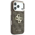 Etui Guess 4G & Big Strass Logo na iPhone 17 Pro Max / 18 Pro Max - brązowe
