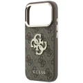 Etui Guess 4G & Big Strass Logo na iPhone 17 Pro Max / 18 Pro Max - brązowe