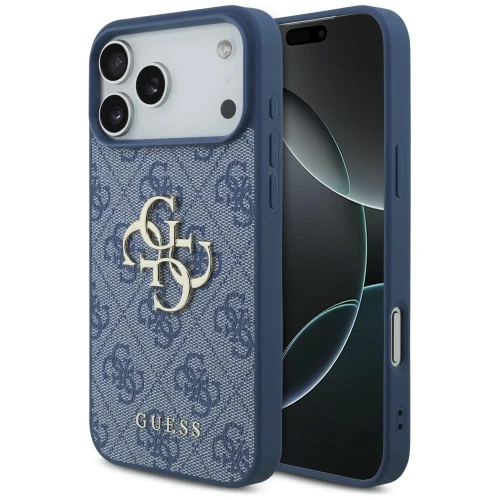 Etui Guess 4G Big Logo na iPhone 17 Pro Max / 18 Pro Max - niebieskie