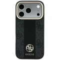 Etui Guess 4G with Stripe Round and Classic Logos MagSafe na iPhone 17 Pro Max / 18 Pro Max - czarne