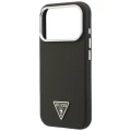 Etui Guess Kevlar Triangle Logo MagSafe na iPhone 17 Pro Max / 18 Pro Max - brązowe