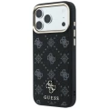 Etui Guess Peony 4G Small Logo MagSafe na iPhone 17 Pro Max / 18 Pro Max - czarne