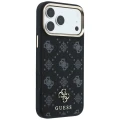Etui Guess Peony 4G Small Logo MagSafe na iPhone 17 Pro Max / 18 Pro Max - czarne