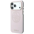 Etui Guess Perforated 4G Gold Logo Magsafe na iPhone 17 Pro Max / 18 Pro Max - różowe