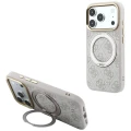 Etui Guess Ring Stand 360 4G Classic Logo MagSafe na iPhone 17 Pro Max / 18 Pro Max - różowe