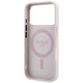 Etui Guess Ring Stand 360 4G Classic Logo MagSafe na iPhone 17 Pro Max / 18 Pro Max - różowe