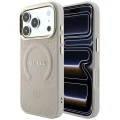 Etui Guess Saffiano Peony & Ring MagSafe na iPhone 17 Pro Max / 18 Pro Max - różowe