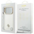 Etui Guess Saffiano Small 4G & Classic Logo MagSafe na iPhone 17 Pro Max / 18 Pro Max - beżowe