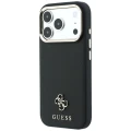 Etui Guess Saffiano Small 4G & Classic Logo MagSafe na iPhone 17 Pro Max / 18 Pro Max - czarne