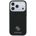 Etui Guess Saffiano Small 4G & Classic Logo MagSafe na iPhone 17 Pro Max / 18 Pro Max - czarne