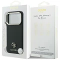 Etui Guess Saffiano Small 4G & Classic Logo MagSafe na iPhone 17 Pro Max / 18 Pro Max - czarne