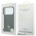 Etui Guess Stripe Peony 4G Logo MagSafe na iPhone 17 Pro Max / 18 Pro Max - czarne