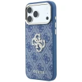 Etui Guess 4G & Big Strass Logo na iPhone 18 Pro Max / 17 Pro Max - niebieskie