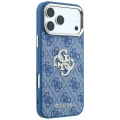 Etui Guess 4G & Big Strass Logo na iPhone 18 Pro Max / 17 Pro Max - niebieskie