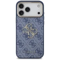 Etui Guess 4G Big 4G Classic Logo na iPhone 18 Pro Max / 17 Pro Max - niebiesko-złote