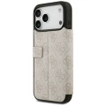 Etui Guess Book 4G Metal Logo na iPhone 18 Pro Max / 17 Pro Max - różowe