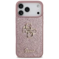 Etui Guess Fixed Glitter Big 4G na iPhone 18 Pro Max / 17 Pro Max - różowe