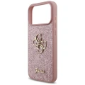 Etui Guess Fixed Glitter Big 4G na iPhone 18 Pro Max / 17 Pro Max - różowe