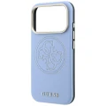 Etui Guess Perforated 4G Gold Logo Magsafe na iPhone 18 Pro Max / 17 Pro Max - jasnoniebieskie