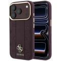 Etui Guess Stripe Peony 4G Logo MagSafe na iPhone 18 Pro Max / 17 Pro Max - burgundowe