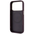 Etui Guess Stripe Peony 4G Logo MagSafe na iPhone 18 Pro Max / 17 Pro Max - burgundowe