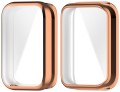 Pełne etui 360° RabbitMob 2w1 do Xiaomi Smart Band 10 Pro | Różowe złoto