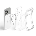 Etui Spigen Ultra Hybrid MagSafe na iPhone 18 Pro / 17 Pro - przezroczysto-białe