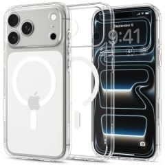 Etui Spigen Ultra Hybrid MagSafe na iPhone 18 Pro Max / 17 Pro Max - przezroczysto-białe