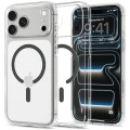 Etui Spigen Ultra Hybrid MagSafe na iPhone 18 Pro / 17 Pro - przezroczysto-grafitowe